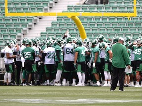 The Saskatchewan Roughriders say they're sticking together despite a 1-9-0 start to the 2016 CFL season.