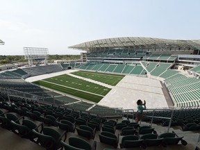 The new Mosaic Stadium will hold a test event between the U of R Rams and the U of S Huskies on Saturday.