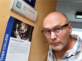 Mark Anderson is teaching a course about zombies this semester at the University of Regina.