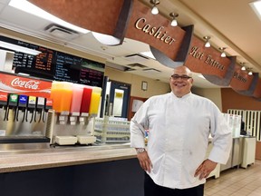 Chef Moe Mathieu is upping the standards of cafeteria food as the new food service manager at Luther College (University of Regina).