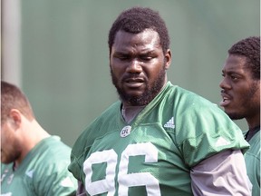 The Saskatchewan Roughriders released controversial defensive tackle Khalif Mitchell on Monday.