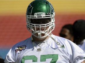 Saskatchewan Roughriders centre Dan Clark has a new perspective on life in the CFL thanks to his daughter, Kendall.