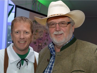 Rob Vanderhooft and Karl Fix at Sasktoberfest held at the Hotel Saskatchewan in Regina, Sask. on Saturday Sept. 10, 2016.