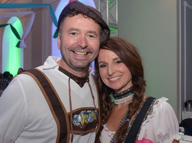 Ron Martin and Stacey Maduck at Sasktoberfest held at the Hotel Saskatchewan in Regina, Sask. on Saturday Sept. 10, 2016.