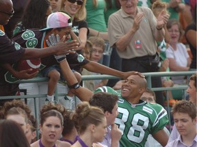 Former Saskatchewan Roughriders receiver Matt Dominguez will have a lot to celebrate this weekend, during which he will be part of the Plaza of Honor ceremonies.