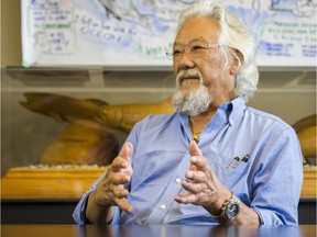 Environmentalist David Suzuki has been sparring with Premier Brad Wall over climate change.