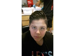 Eleven year-old boy missing in Regina, he was last seen on Friday, Sept. 30. Police handout photo