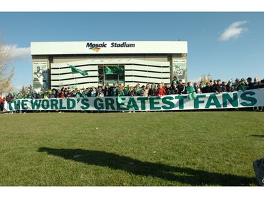Roughrider faithful got together recently to show their loyalty and support for Regina's Canadian Football League team.