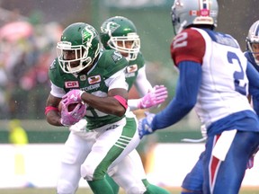 Greg Morris, shown accepting a handoff, could start at tailback Saturday for the Saskatchewan Roughriders when they play host to the B.C. Lions.