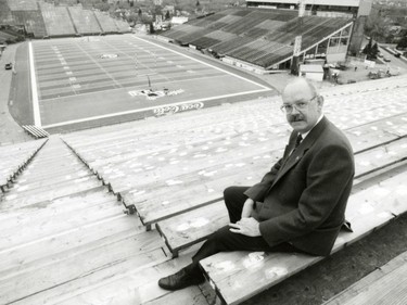 Jack Ritenburg is impressed but not awed by the immensity of Taylor Field's expansion Oct 25 1995.