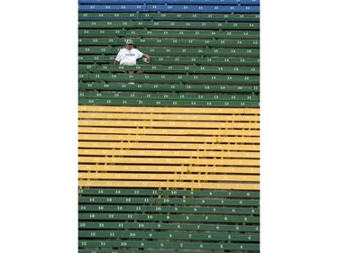 Saskatchewan Roughriders vice-president of football operations Ken Miller watches the team work out at Mosaic Stadium on Monday. The Leader-Post's Murray McCormick spoke to Miller about the Riders' disappointing 1-6 record. See Page C1 for the story.

(REGINA, SK: AUGUST 15, 2011-Photos of vice president of football operations Ken Miller during Rider practice at Mosaic Stadium in Regina Monday August 15, 2011.  (Bryan Schlosser/ Regina Leader-Post.)