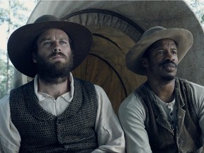 Armie Hammer (left) Nate Parker in The Birth of a Nation.