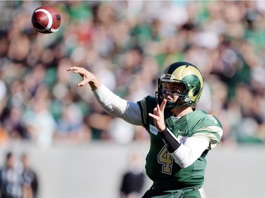University of Regina Rams' QB Noah Picton during a game against the University of Saskatchewan Huskies at the new Mosaic Stadium in Regina.  This is the first event ever held at the new stadium.