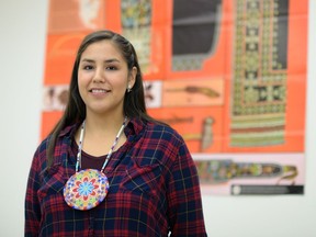 Kristen Auger studied traditional arts at First Nations University.