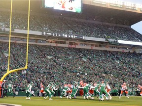The Saskatchewan Roughriders and B.C. Lions played the final CFL game at old Mosaic Stadium on Saturday.