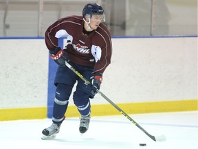 The Regina Pats' Braydon Buziak has one goal in each of his first four WHL games.