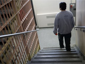 An inmate at the Regina Provincial Correctional Centre in Regina, SK, on Tuesday, December 10, 2013.