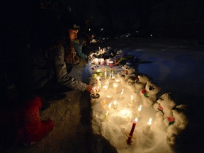 A candlelight vigil was held Jan. 19, 2015 for 16-year-old Hannah Leflar who was murdered the week before.