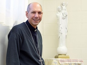 Most Reverend Donald Bolen, Regina's Catholic archbishop, spends much of his time in conversation with communities.