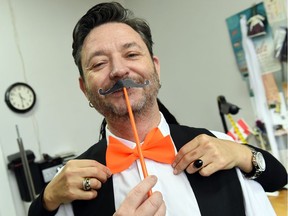 Fashion designer Dean Renwick is gearing up for The Moustache Bash, a fundraiser in support of the Prostate Assessment Centre at the Pasqua Hospital.