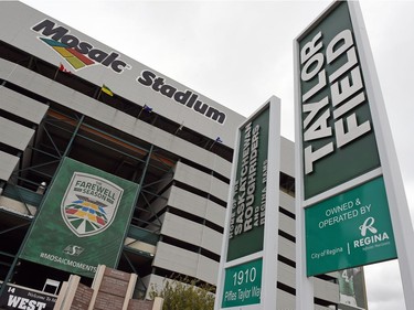 Mosaic Stadium at Taylor Field in Regina on Sept 12, 2016.  Farewell Season feature.