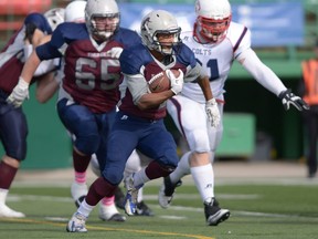 Regina tailback Victor St. Pierre-Laviolette, shown here in a file photo, was one of seven Thunder players named PFC all-stars for the 2016 season.