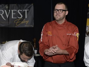 Garrett Thienes of Harvest Eatery and Freshmarket placed first in Regina's 2016 Gold Medal Plates competition.