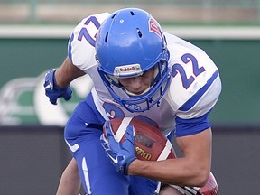 Kyle Borsa, shown in this file photo, scored four touchdowns to power the Riffel Royals to a 33-30 victory over the Campbell Tartans in a Regina Intercollegiate Football League playoff game Friday night.