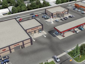 The planned South Albert Gas Bar & Convenience Store will open in the summer of 2017.