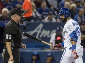 Toronto Blue Jays slugger Jose Bautista spent too much time glaring at umpires and not enough time hitting, in the opinion of columnist Rob Vanstone.