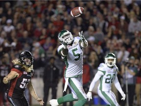 Willie Jefferson made an impact in his first game at defensive end with the Roughriders against the Ottawa Redblacks on Friday.