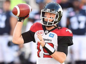 Mike Abou-Mechrek figures that Calgary Stampeders quarterback Bo Levi Mitchell is in a class by himself.