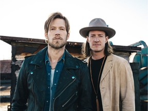 Brian Kelley (left) and Tyler Hubbard of Florida Georgia Line are bringing their Dig Your Roots tour to Canada in November.