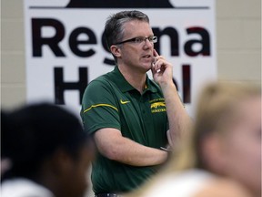University of Regina Cougars head coach Dave Taylor, shown here in a file photo, has the No. 1-ranked women's basketball team in the country.