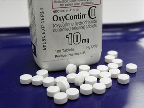 Canada is faced with a public health crisis due to harm associated with opioids such as OxyContin pills.