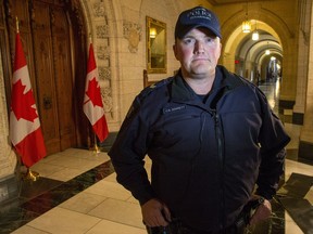 Cpl Curtis Barrett is the RCMP officer who, along with Kevin Vickers, shot Michael Zehaf-Bibeau in the Hall of Honour on Parliament Hill two years ago.