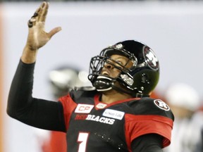 The Ottawa Redblacks' Henry Burris, 41, guided his team to a Grey Cup victory over the heavily favoured Calgary Stampeders on Sunday in Toronto.