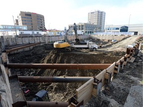 Capital Pointe construction site on the corner of Victoria Ave. and Albert St. in Regina.