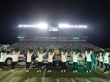 REGINA, SASK :  October 29, 2016  --  Jess Moskaluke performs at half time in the final Roughrider home game in the old Mosaic Stadium in Regina. TROY FLEECE / Regina Leader-Post