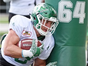 Saskatchewan Roughriders receiver Rob Bagg, shown here in a file photo, has been nominated for a CFL award.
