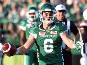 Saskatchewan Roughriders receiver Rob Bagg, shown here in a file photo, has many memories from playing with quarterback Darian Durant.