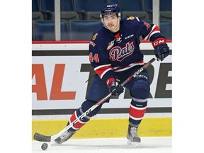 Regina Pats defenceman Connor Hobbs was named the first star on Sunday after recording two goals and one assist — as a forward — in WHL action against the host  Prince Albert Raiders.