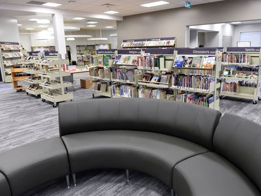 The rebuilt George Bothwell branch public library in the Southland Mall in Regina.