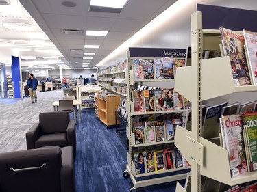 The rebuilt George Bothwell branch public library in the Southland Mall in Regina.