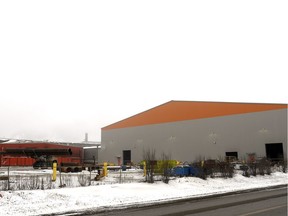 Evraz's new US$200-million large-diameter pipe mill in Regina. Evraz is expected to benefit from the recent pipeline approvals by the federal government.