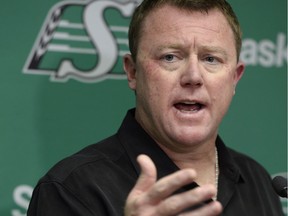 Saskatchewan Roughriders head coach, general manager and vice-president of football operations Chris Jones met the media on Monday.