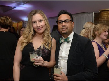 Tara Ryan and Neil Kapoor during Regina Wine Spirits Gala held at the Conexus Arts Centre in Regina, Sask. on Saturday Nov. 5, 2016
