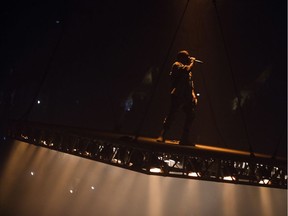 VANCOUVER, B.C.: October 17, 2016 -- Kenya West performs during his Saint Pablo Tour at Rogers Arena in Vancouver, British Columbia, October 17, 2016.