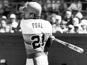 Longtime Houston Astros outfielder Terry Puhl holds the Saskatchewan records for games played and hits in baseball's major leagues.