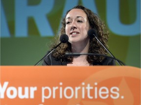 NDP interim leader Nicole Sarauer